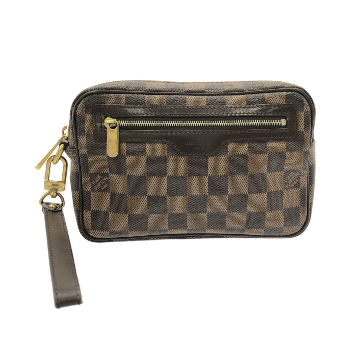 【中古】LOUIS VUITTON(ルイヴィトン) ポシェット ビエ・マカオ セカンドバッグ エベヌ ダミエ・キャンバス