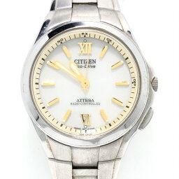 【中古】CITIZEN(シチズン) ATTESA(アテッサ) 腕時計 エコドライブ アイボリー