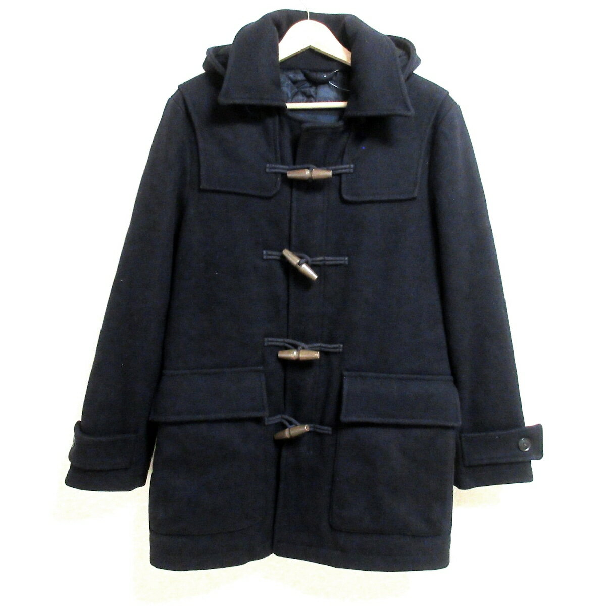 【新着】【中古】TOMMY HILFIGER(トミーヒルフィガー) ダッフルコート 長袖/中綿/冬 ネイビー