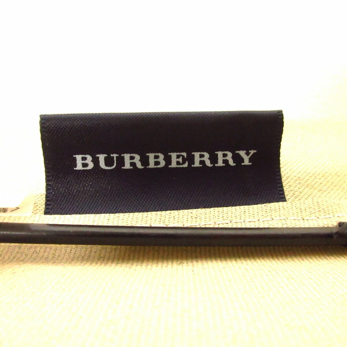 【新着】【中古】Burberry(バーバリー) 日傘 日傘/チェック柄 ベージュ×グレー 化学繊維