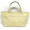 【中古】MARC BY MARC JACOBS(マークバイマークジェイコブス) ハンドバッグ ベージュ キャンバス