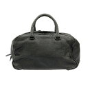 【中古】BOTTEGA VENETA(ボッテガヴェネタ) ハンドバッグ 黒 レザー