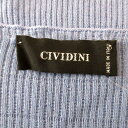 【新着】【中古】CIVIDINI(チヴィディーニ) 半袖セーター ボーダー パープル×白 3