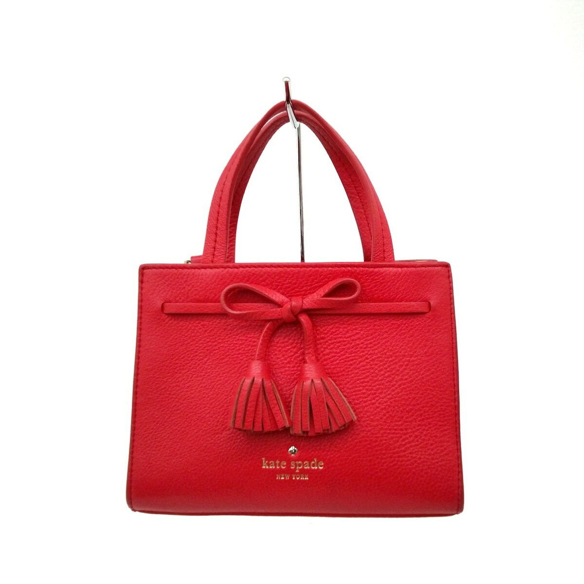 【中古】Kate spade(ケイトスペード) トートバッグ レッド レザー