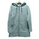 【中古】THE RERACS(リラクス) パーカー 長袖/ジップアップ ライトグレー