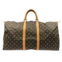 【中古】LOUIS VUITTON(ルイヴィトン) キーポル55 ボストンバッグ モノグラム・キャンバス