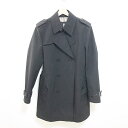 【新着】【中古】Burberry Black Label(バーバリーブラックレーベル) トレンチコート 長袖/春/秋 黒