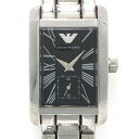 【中古】EMPORIOARMANI(エンポリオアルマーニ) 腕時計 黒