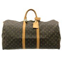 【中古】LOUIS VUITTON(ルイヴィトン) キーポル55 ボストンバッグ モノグラム・キャンバス