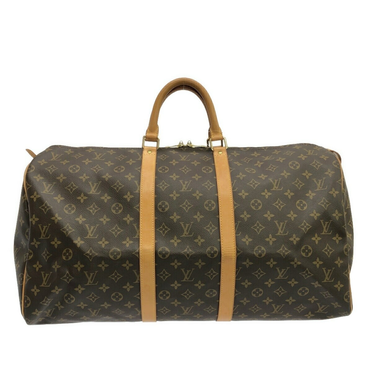 【中古】LOUIS VUITTON(ルイヴィトン) キーポル55 ボストンバッグ モノグラム・キャンバス