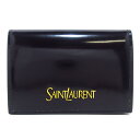 【新着】【中古】SAINT LAURENT PARIS(サンローランパリ) 名刺入れ 黒 カーフスキンレザー