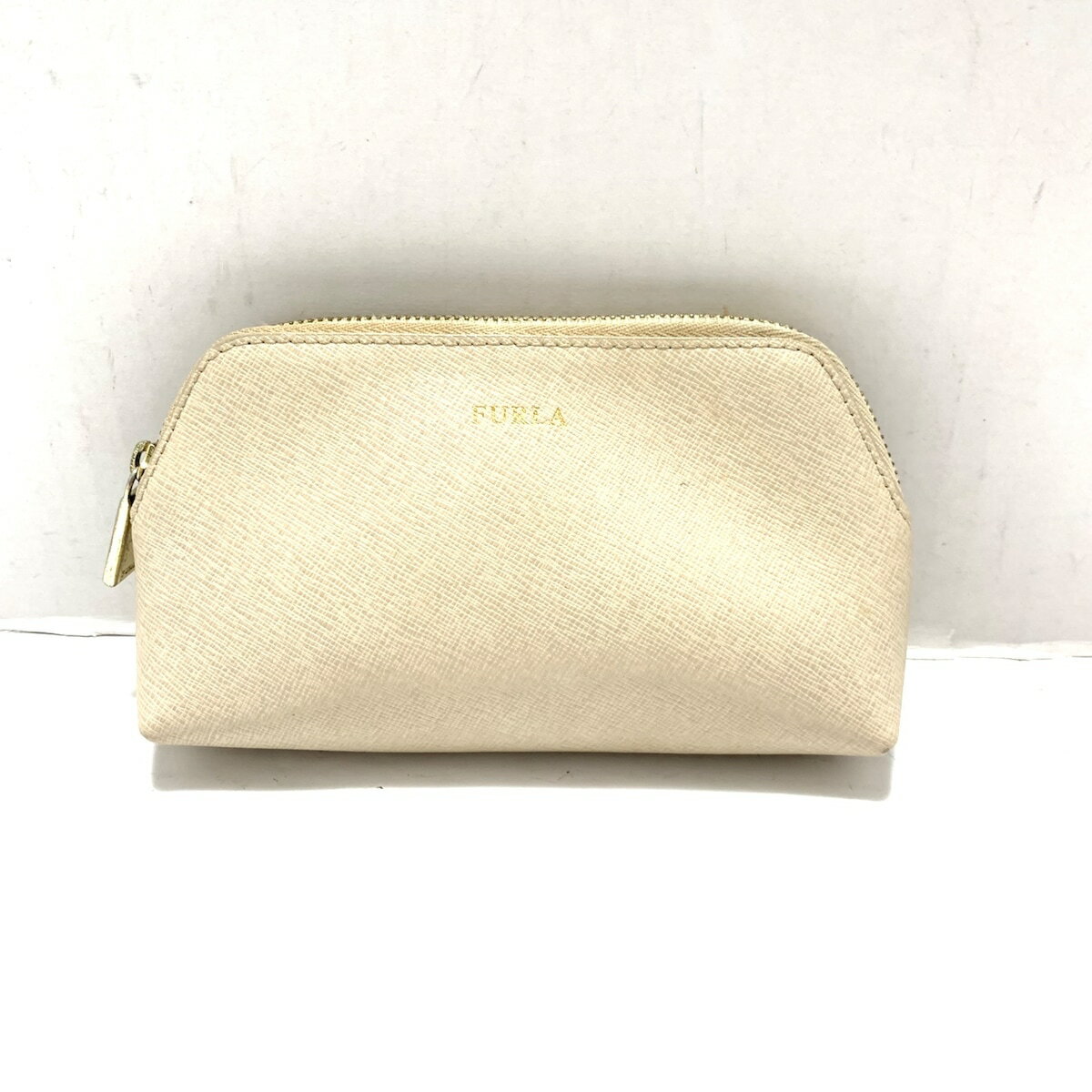 【中古】FURLA(フルラ) ポーチ ベージ