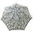 【中古】VivienneWestwood(ヴィヴィアンウエストウッド) 日傘 折りたたみ日傘/花柄/刺繍 黒×白 化学繊維
