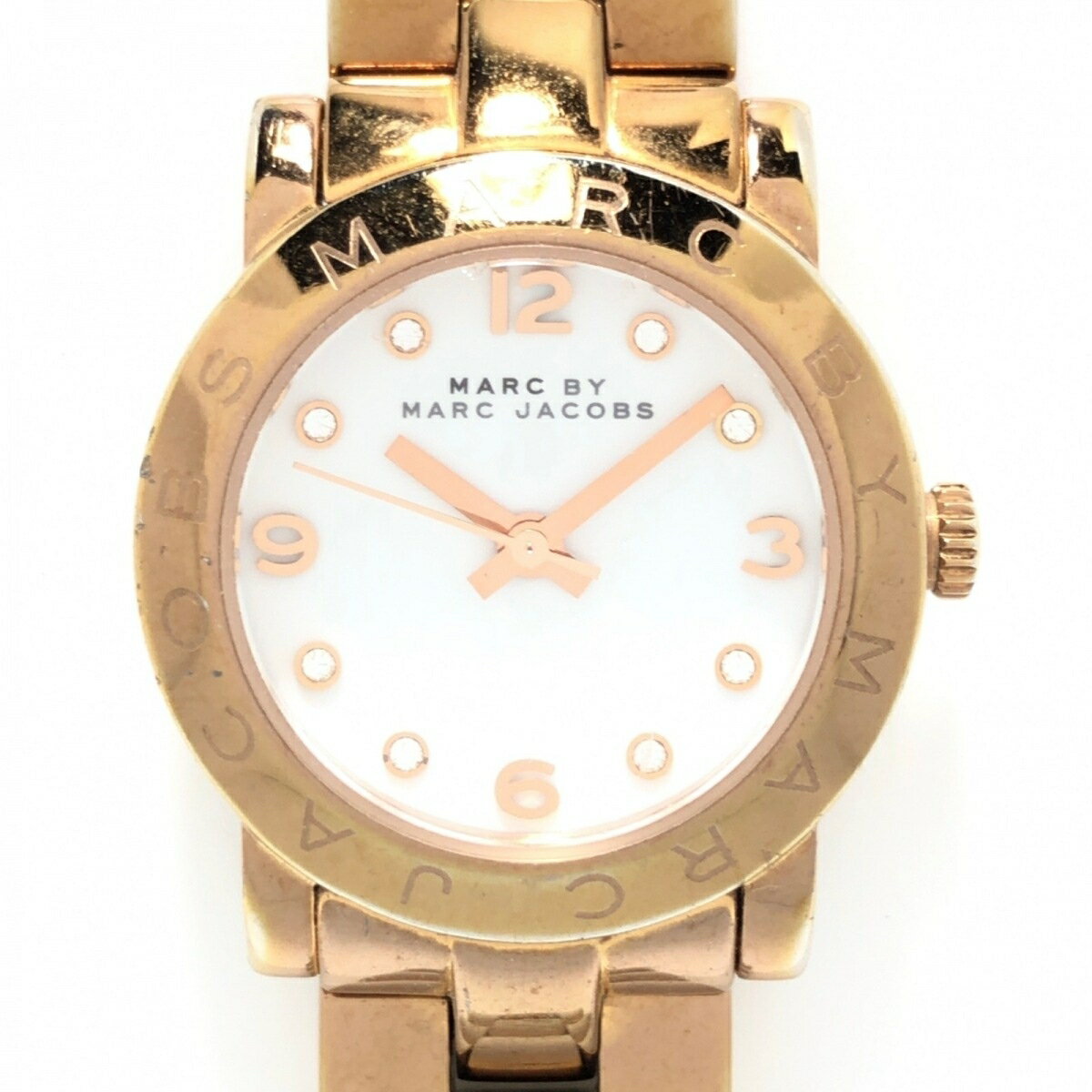 【中古】MARC BY MARC JACOBS(マークバイマークジェイコブス) 腕時計 ラインストー ...