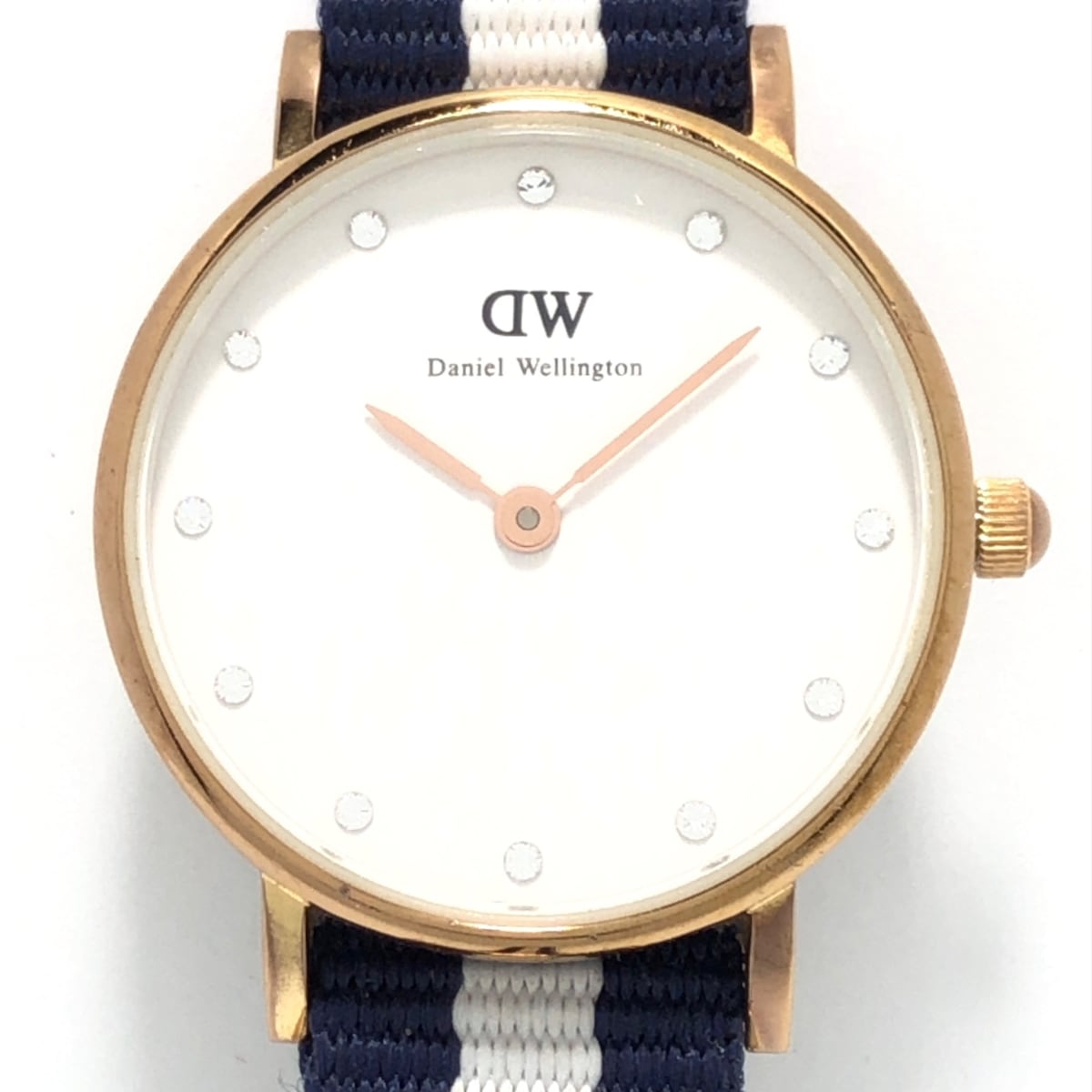 【中古】Daniel Wellington(ダニエルウェリントン) クラッシー グラスゴー 腕時計 ラインストーン 白