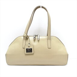 【中古】PELLE BORSA(ペレボルサ) ハンドバッグ ベージュ レザー