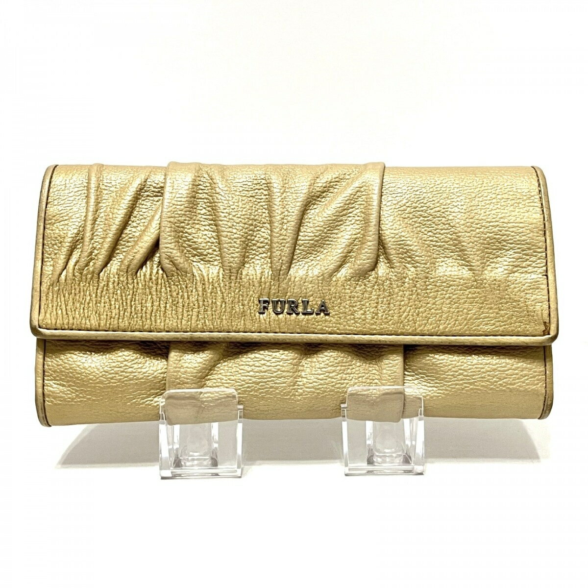 【中古】FURLA(フルラ) 長財布 ギャザ