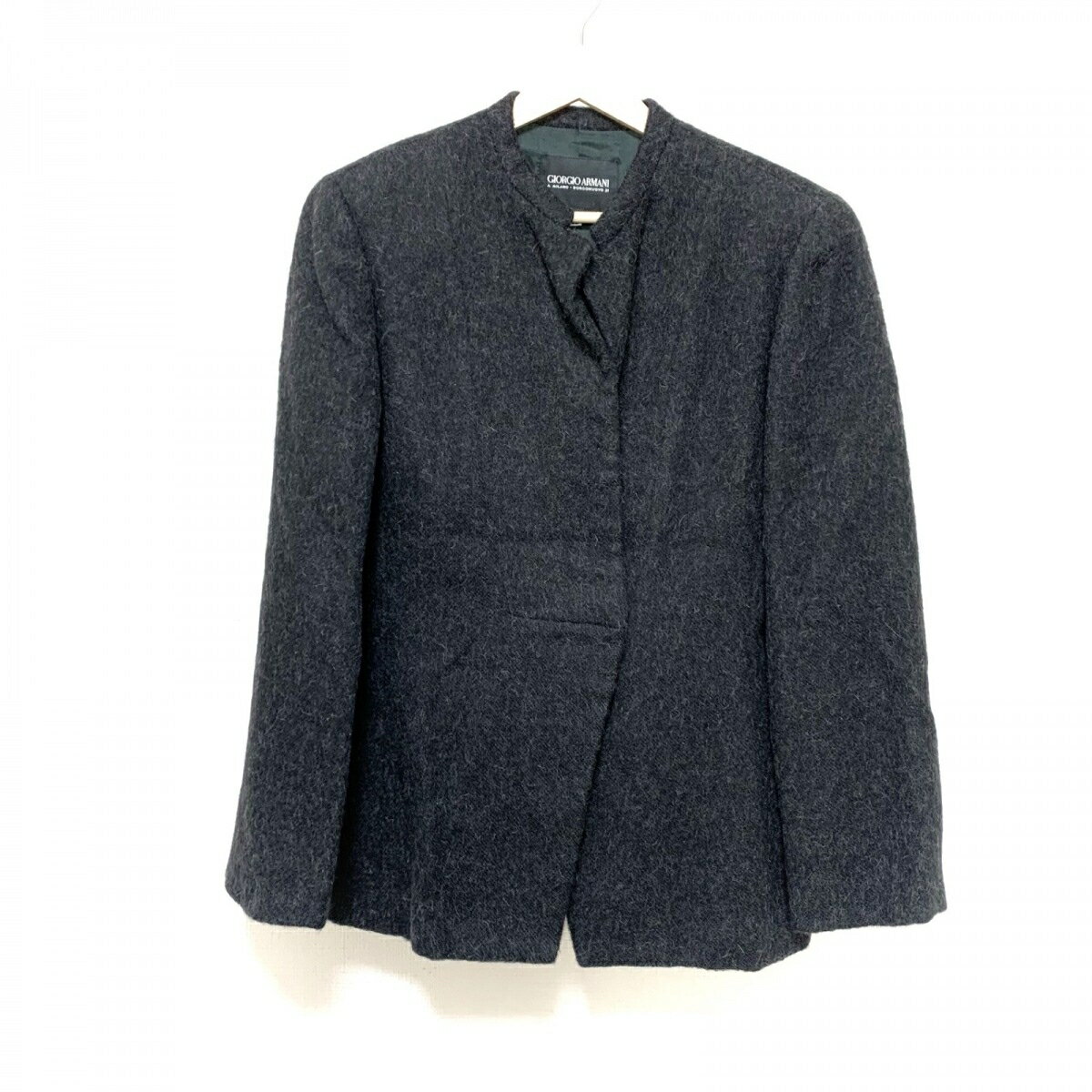 【中古】GIORGIOARMANI(ジョルジオアルマーニ) ジャケット 長袖/春/秋 黒