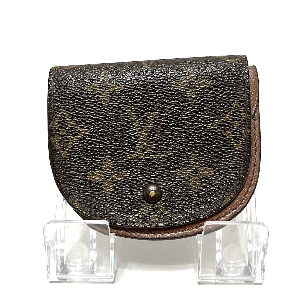 【中古】LOUIS VUITTON(ルイヴィトン) ポルトモネグゼ コインケース ■外側　⇒　モノグラム・キャンバス ■内側　⇒　クロスグレインレザー