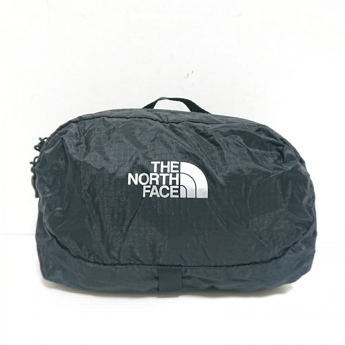 【中古】THE NORTH FACE(ノースフェイス) フライウェイトヒップポーチ ウエストポーチ 折りたたみ 黒 ..