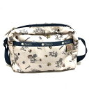 【中古】LESPORTSAC(レスポートサック) ショルダーバッグ TOM and JERRY アイボリー×ネイビー×マルチ レスポナイロン