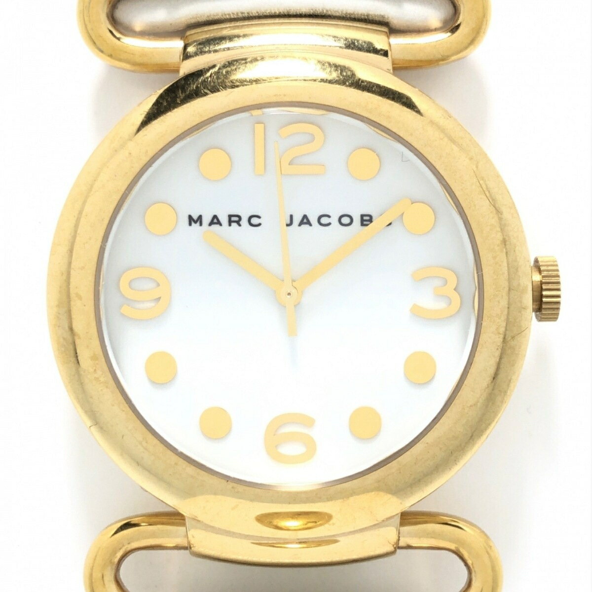 【中古】MARC BY MARC JACOBS(マークバイマークジェイコブス) モリー 腕時計 白