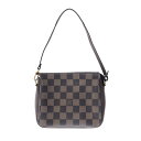 【中古】LOUIS VUITTON(ルイヴィトン) トゥルースメイクアップ ハンドバッグ エベヌ ダミエキャンバス