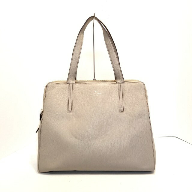 【中古】Kate spade(ケイトスペード) トートバッグ ベージュ レザー