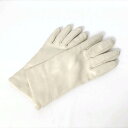 【中古】Sermoneta gloves(セルモネータグローブス) 手袋 アイボリー レザー