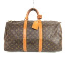 【中古】LOUIS VUITTON(ルイヴィトン) キーポル・バンドリエール50 ボストンバッグ モノグラム・キャンバス