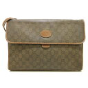 【中古】GUCCI(グッチ) オールドグッチ/GG柄 ショルダーバッグ ベージュ×ブラウン ジャガード×レザー