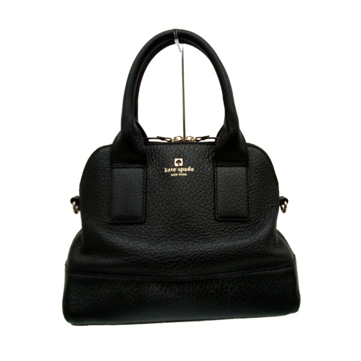 【中古】Kate spade(ケイトスペード) ハンドバッグ 黒 レザー