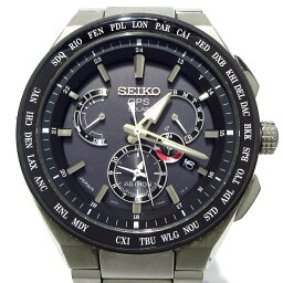 【中古】SEIKO(セイコー) ASTRON(アストロン) 腕時計 GPSソーラー/チタン×セラミック 黒