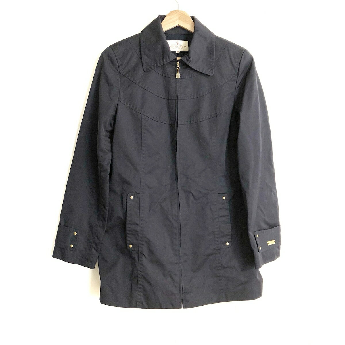 【中古】TRUSSARDI(トラサルディー) コート 長袖/秋/春 ダークネイビー