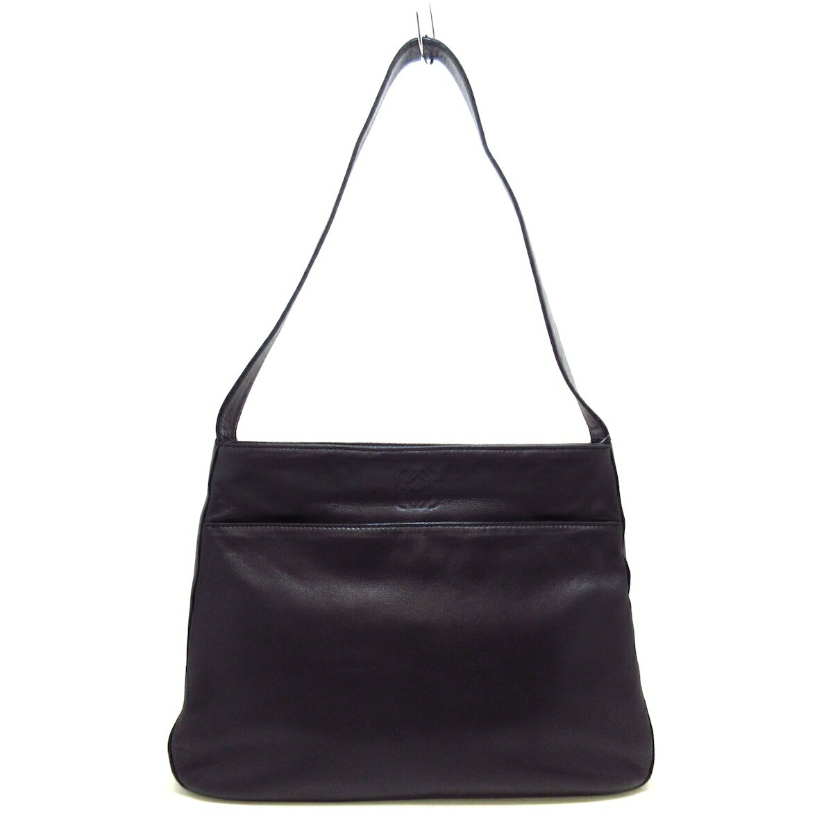 【中古】LOEWE(ロエベ) ショルダーバッグ 黒 ナッパレザー