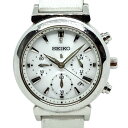 【中古】SEIKO(セイコー) LUKIA(ルキア) 腕時計 クロノグラフ 白