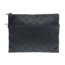 【新着】【中古】LOUIS VUITTON(ルイヴィトン) クラッチバッグ ヴァージル・アブロー/2021プレフォールコレクション 黒 レザー