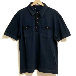 【中古】LANVIN COLLECTION(ランバンコレクション) 半袖ポロシャツ ダークネイビー