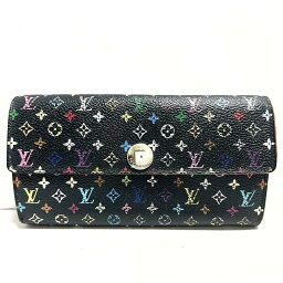 【新着】【中古】LOUIS VUITTON(ルイヴィトン) ポシェットポルトモネクレディ 長財布 ノワール モノグラムマルチカラーキャンバス