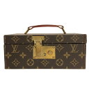 【中古】LOUIS VUITTON(ルイヴィトン) ボワットアトゥー バニティバッグ モノグラム・キャンバス×ヴィトニット