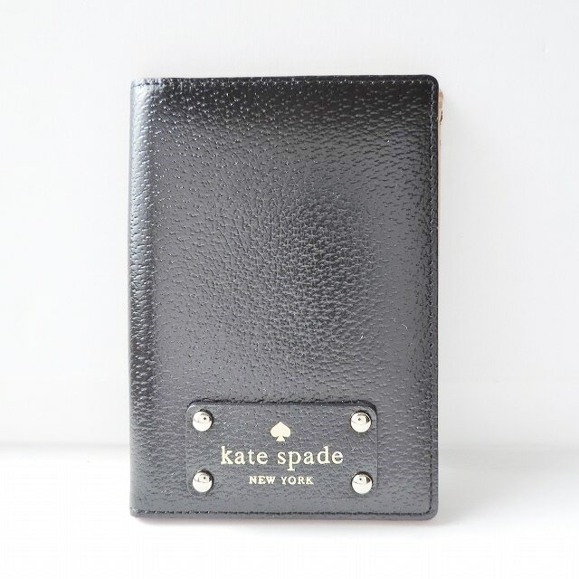 【中古】Kate spade(ケイトスペード) 小物入れ パスポートケース 黒 レザー