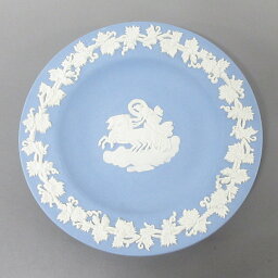 【中古】WEDG WOOD(ウェッジウッド) ジャスパー 小物 小物入れ ブルー×アイボリー 陶器