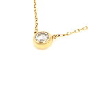 【中古】Orefice(JEWELRY ATELIER OREFICE)(オレフィーチェ) ネックレス 1Pダイヤ/ダイヤ0.15カラット K18YG×ダイヤモンド