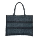 【中古】DIOR/ChristianDior(ディオール/クリスチャンディオール) ブックトートミディアムバッグ/旧スモール トートバッグ ディオール オブリーク ブルー デニム