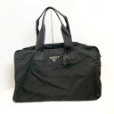 【中古】PRADA(プラダ) ボストンバッグ 本体ロックなし 黒 ナイロン