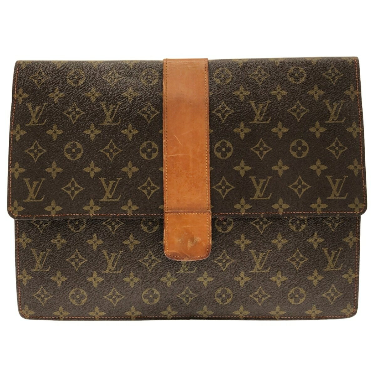 【中古】LOUIS VUITTON(ルイヴィトン) ポッシュ ディプロマット オム クラッチバッグ モノグラムキャンバス