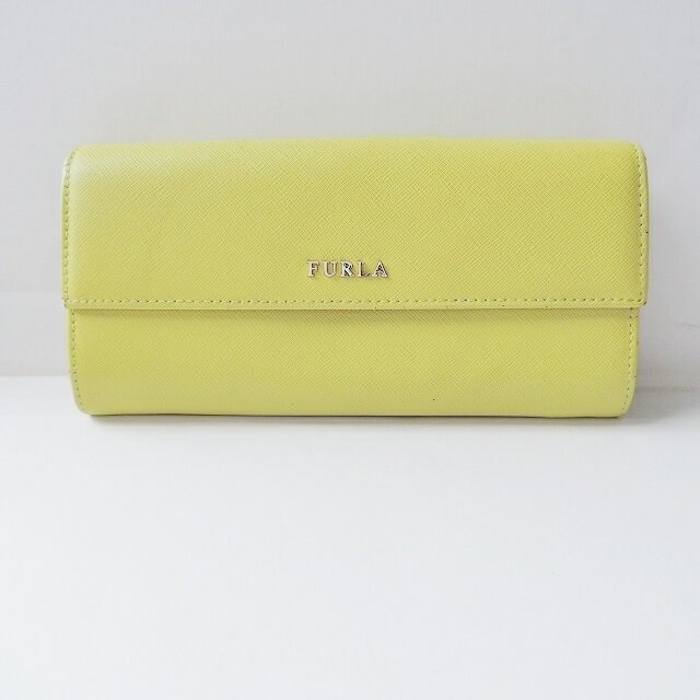 【中古】FURLA(フルラ) 長財布 イエロ