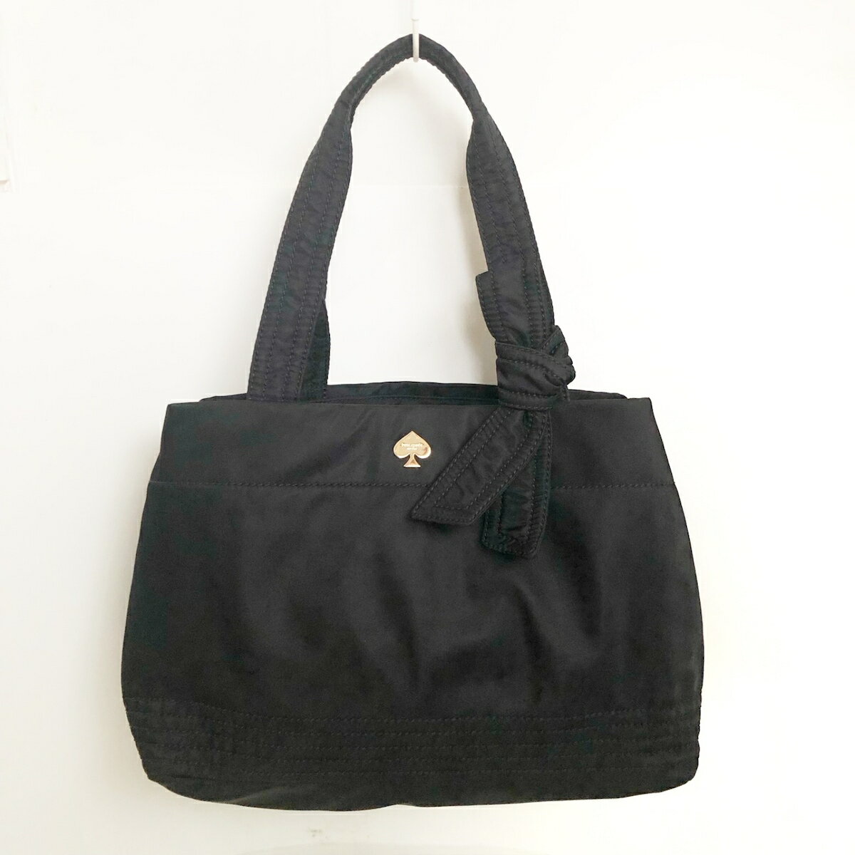 【中古】Kate spade(ケイトスペード) トートバッグ 黒 ナイロン