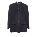 【新着】【中古】GIORGIOARMANI(ジョルジオアルマーニ) コート 長袖/肩パッド/春/秋 黒