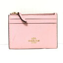 【新着】【中古】COACH(コーチ) コインケース ピンク レザー